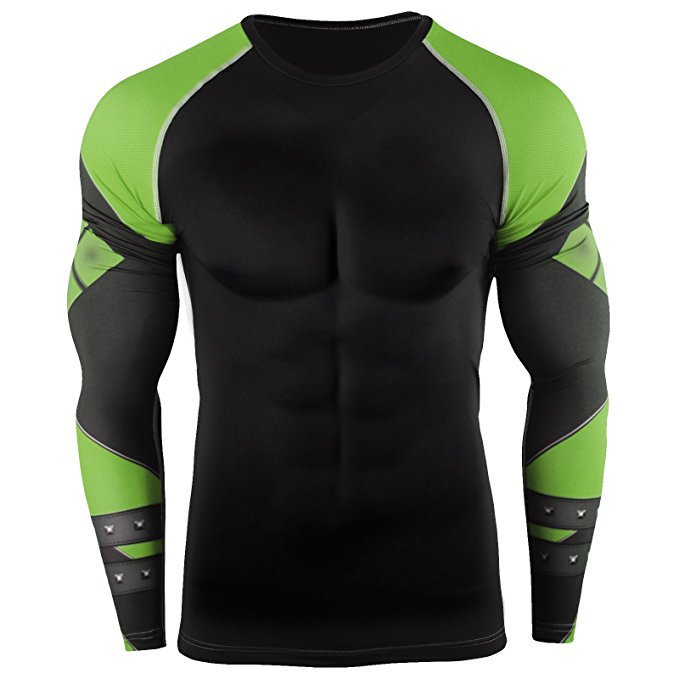Custom Logo Men Long Sleeve Printed Rash Guard