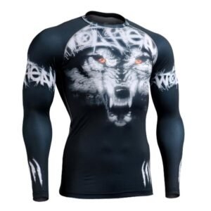 Mens Stretch Blank Mma Rash Guard